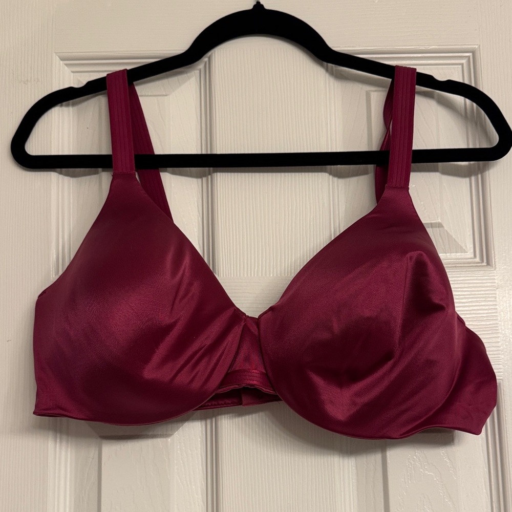 Bali Satin Bra in Rich Burgundy